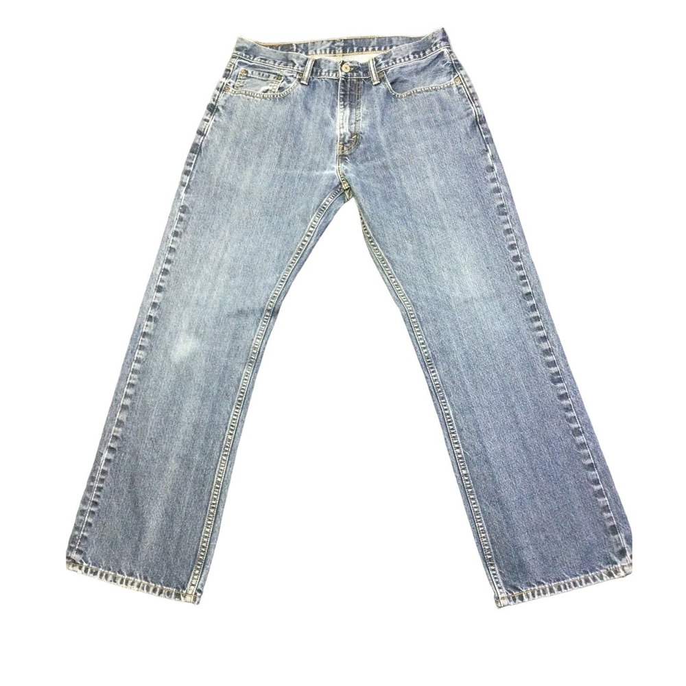Levi's Mens 559 Denim Jean Relaxed Straight Fit Cotton Low Rise 33X32 Destressed